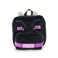 NEW Minecraft Ender  style Plush Backpack Dragon   Black  Purple   With Tags
