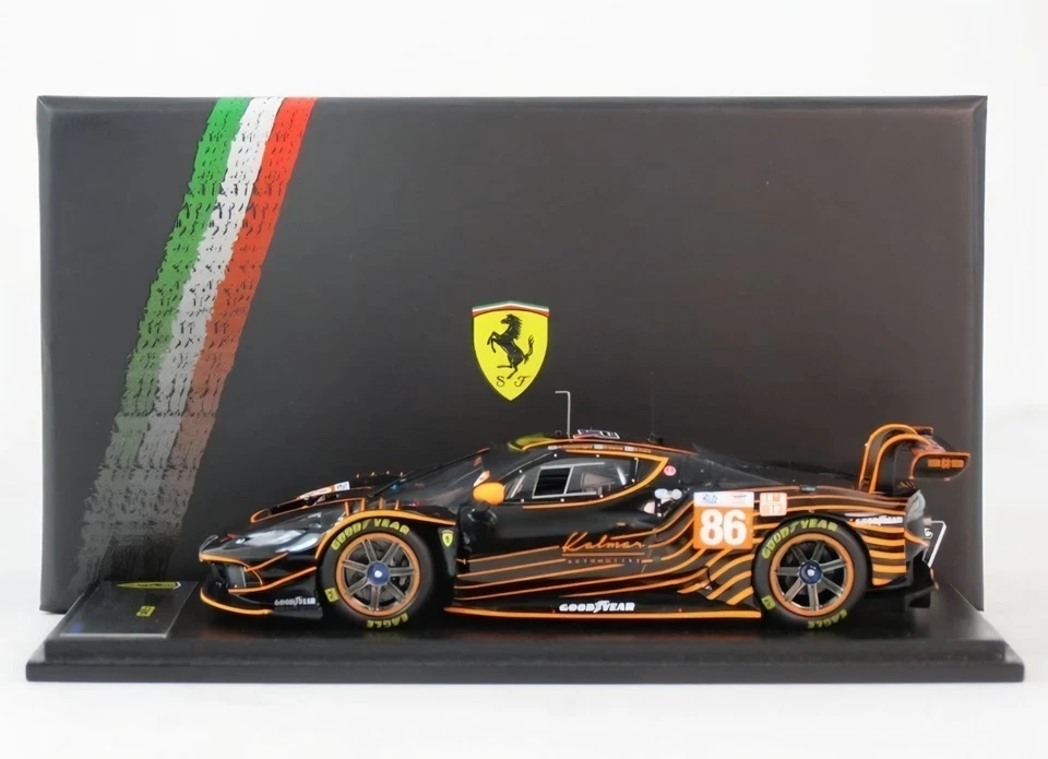 LOOKSMART 1:43 MODELLINO AUTO FERRARI 296 GT3 GR RACING 24H LE MANS 2024 DIECAST - Immagine 2 di 4