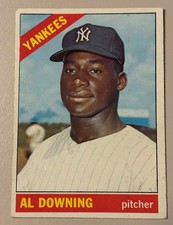Al Downing 1966 Topps #384 Baseball Card New York Yankees