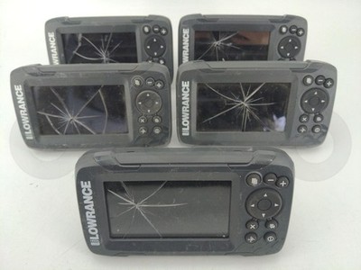 LOWRANCE HOOK 4x GPS FISHFINDER BOAT NAVIGATION COMPACT DISPLAY MONITOR SET OF 5