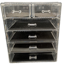 Acrylic Makeup Organizer Drawers Set Jewelry Storage Containers Bathroom