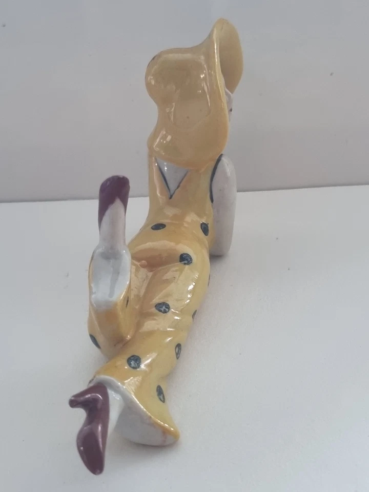 ART DECO 1920s STYLE PORCELAIN "BATHING BELLE" LADY FIGURINE / PIN CUSHION DOLL - Image 3 of 4