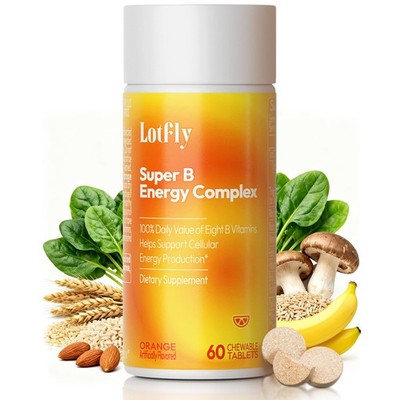 Vitamin B Complex with B1, B2, B3, B5, B6, B7, B9, B12 Taurine Immune Support...