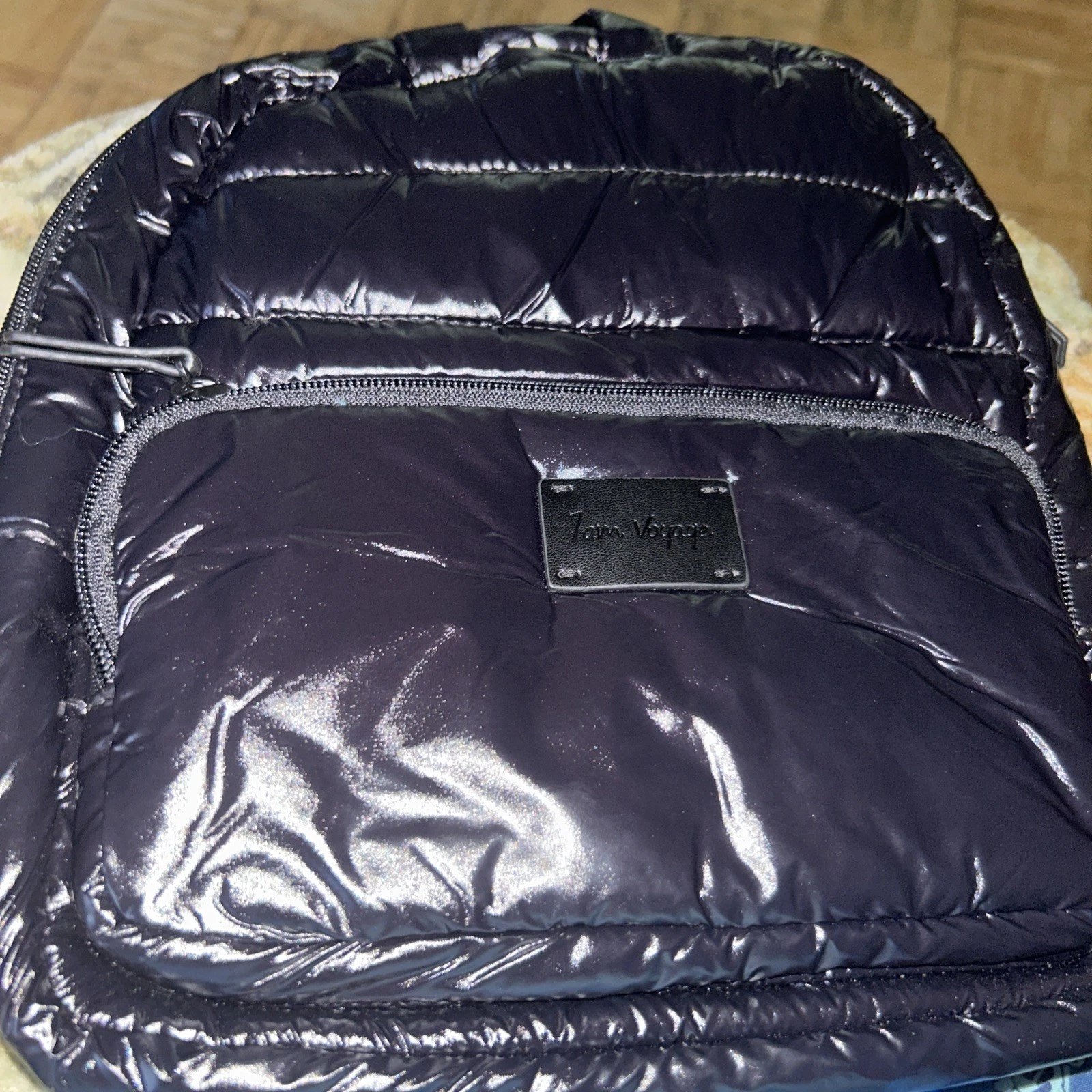 7AM Enfant Puffer Diaper Bag Backpack & Changing Pad, Water Resistant-NEW-Black
