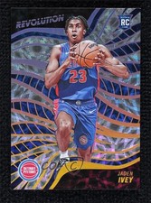 2022-23 Panini Revolution Rookies Asia Holo Gold 8/10 Jaden Ivey #106 3b8