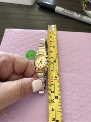 Vintage Watch-It Women's Gold Tone Stretch Band Watch # MLN3009