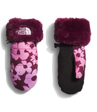 The North Face Girls' Mossbud Swirl Mitt, Boysenberry Gradient Floral Print