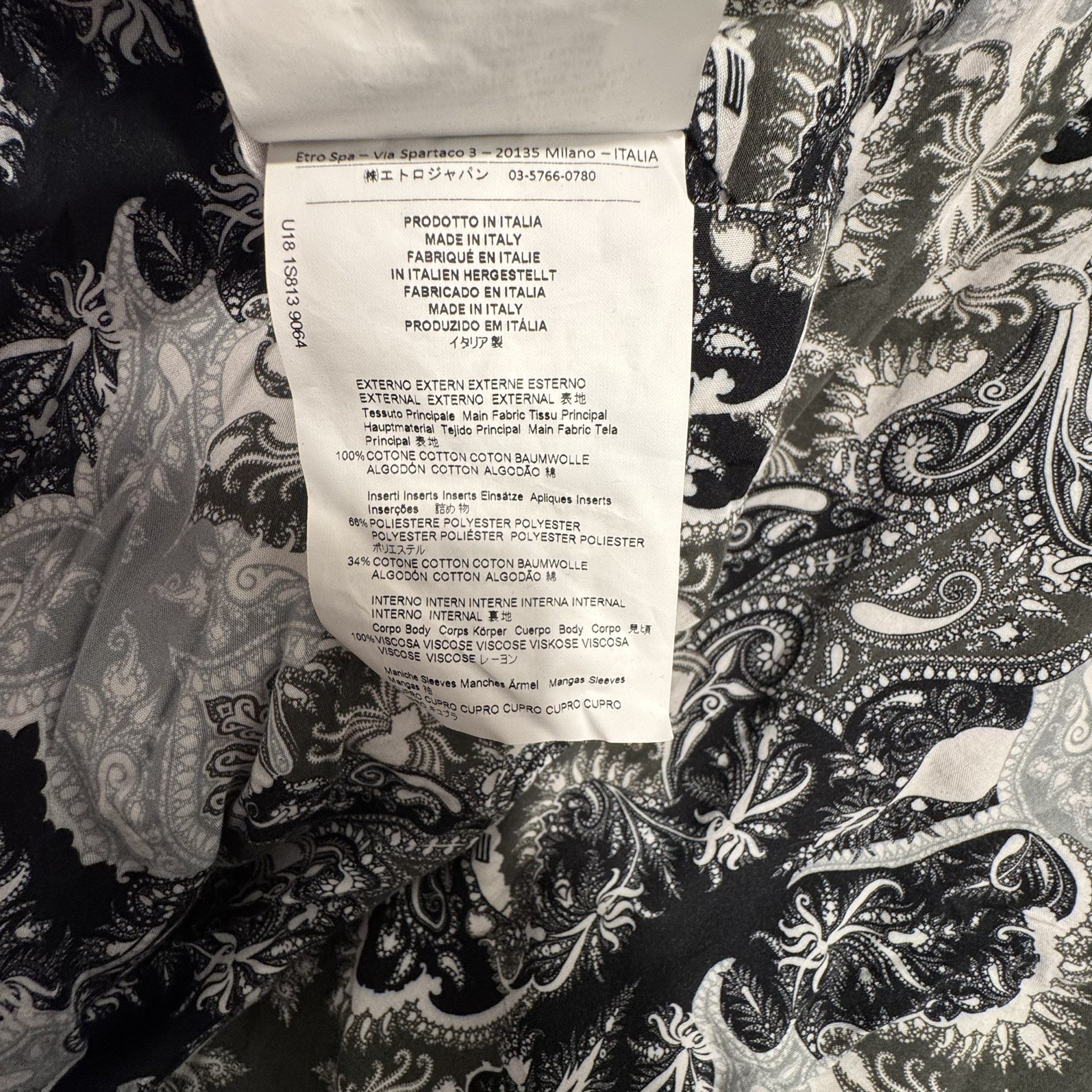 ETRO Milano Elephant Jacket Large Patchwork Boho … - image 8