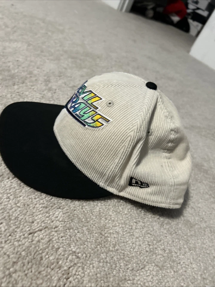New Era Tampa Bay Devil Rays Fitted Hat Size 7 1/4 - Image 3 of 4