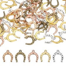 50pcs Jewelry Making Charm Bulk Alloy Horseshoe Pendant for DIY Crafting Making