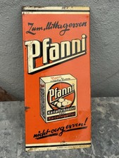 Altes Blechschild Türschild Pfanni Werke Kein Emaille Schild