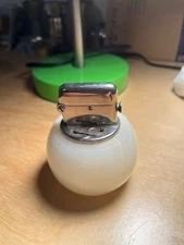  Vintage Thorens White Marble Base Table Lighter - Double Claw 