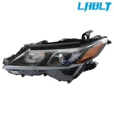 LABLT Left Side Headlight Black For 2020-2021 22 Toyota Camry w/ LED Black Bezel
