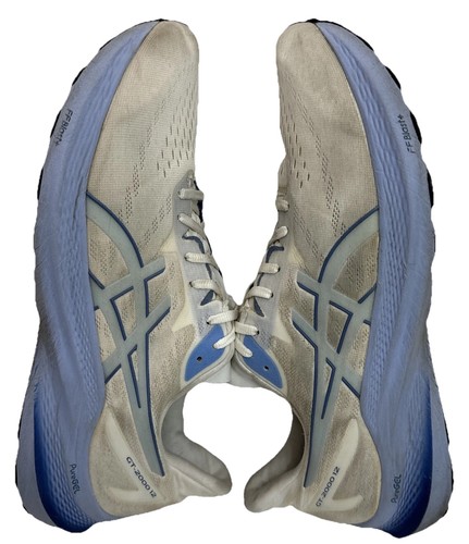 Asics GT-2000 12 Herren 12,5 Weiß Blau 3D Leitsystem Straßenlaufschuhe - Bild 5 von 9