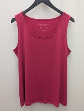 Susan Graver Womens XL Bright Pink Liquid Kni...