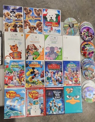 Phineas & Ferb, Little Einstein, Mickey Mouse Clubhouse Lot of 52 Childrens DVDs