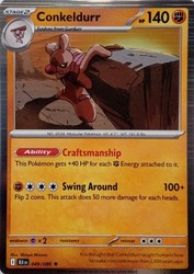 Conkeldurr 049/086 Black Bolt Holo Rare