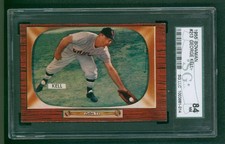 1955 Bowman Baseball Card - #213 George Kell, SGC 84 NM