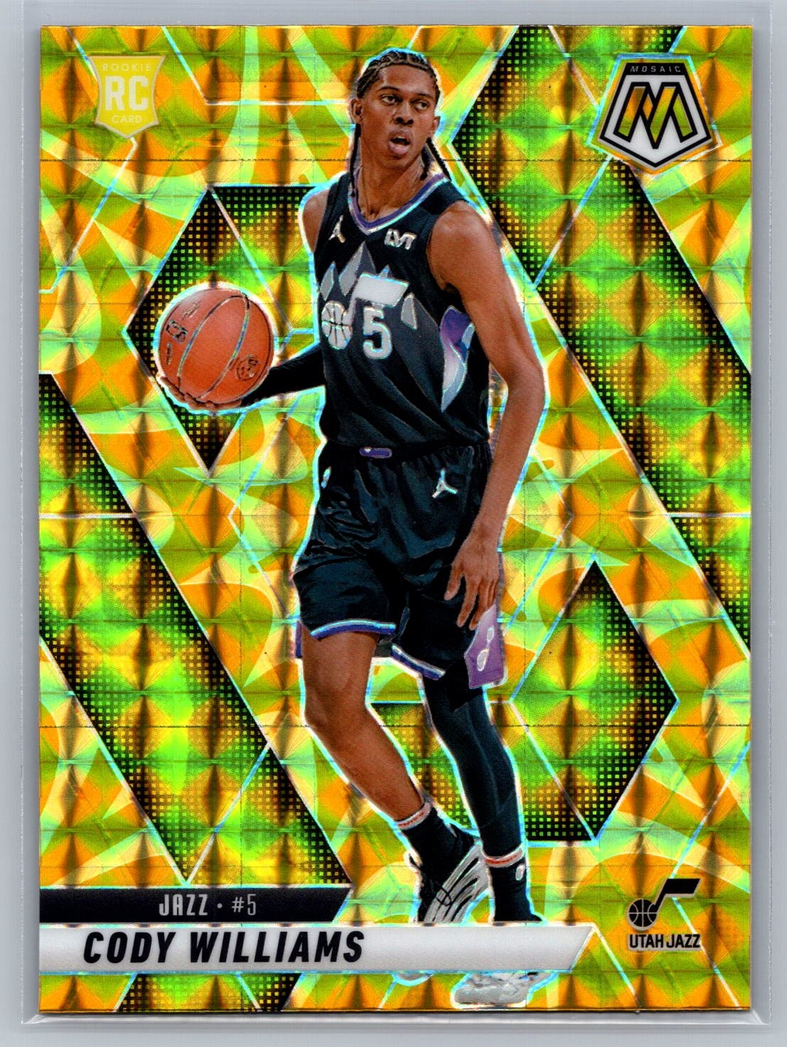 Cody Williams 2024-25 Panini Mosaic Rookie Reactive Yellow #207