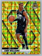 Cody Williams 2024-25 Panini Mosaic Rookie Reactive Yellow #207
