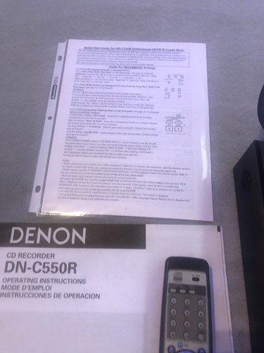 Denon DN-C550R Professional Dual Drive CD-R & CD-RW Recorder With Remote - Picture 5 of 16