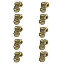 10 Pack XFITTING 3/4" X 1/2" Push Fit Elbow, Reduced Reducing Elbow 
