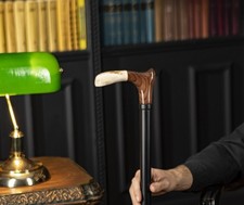 Handmade Gentleman Cane, Classic Wooden Walking Stick Gift, Derby Walking Cane