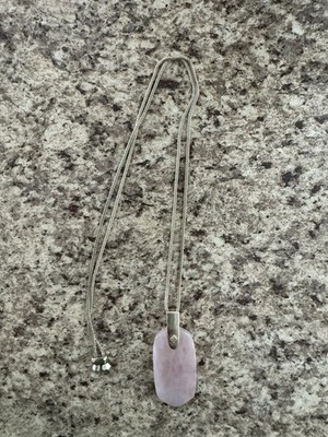 Kendra Scott Inez Rose Quartz And Gold Adjustable Necklace