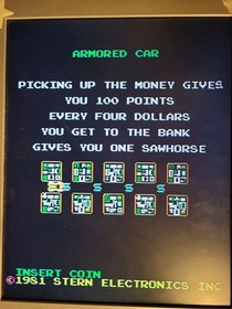 Armored Car [Stern] Konami 1981 Arcade PCB. Very Rare
