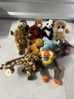 Vintage Beanie Baby Jungle Animal Lot of 10 with Tags
