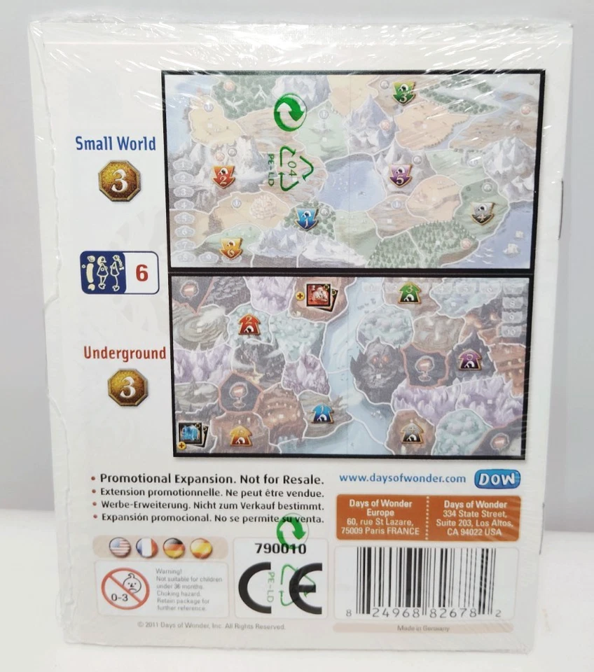 Small World TUNNELS Board Game MINI EXPANSION Connect Smallworld to Underground - Image 2 of 2