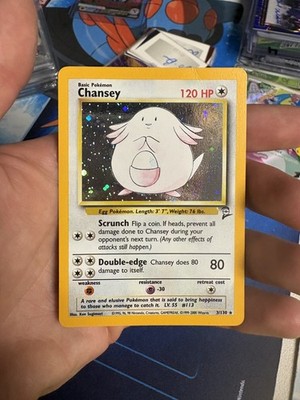 Pokémon TCG Chansey Holo Rare Base Set 2 3/130 