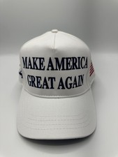 Official Make America Great Again Trump Cali Fame 45-47 White Snapback Hat Cap