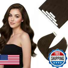 Ve Sunny Human Hair Tape in Extensions 24inch Tape Extensions Human Hair Chocola