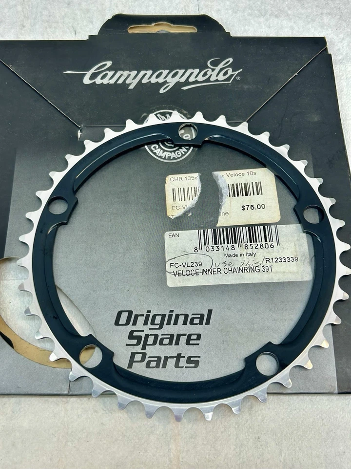 Anillo de cadena Campy Fc-vl239. Veloce de 10 velocidades diente 135 mm x 39 NOS Foto 2 de 4