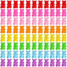 120 Pcs Kawaii Nail Charms - Gummy Bear Resin Charms for Nail Decoration 8 C...
