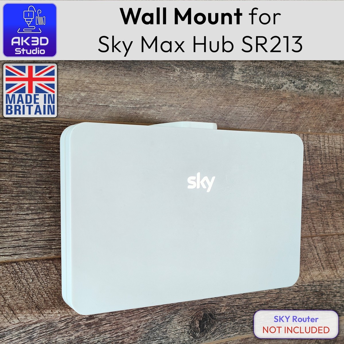 Sky SR213 Wi-Fi Max Hub Wireless Home Broadband Router Wall