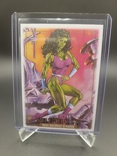 Marvel Masterpieces '92 Platinum - Canvas - She-Hulk - 82
