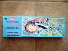 Guillows 901 T-28D TROJAN USAF VIETNAM BALSA AIRPLANE Flying Model Kit