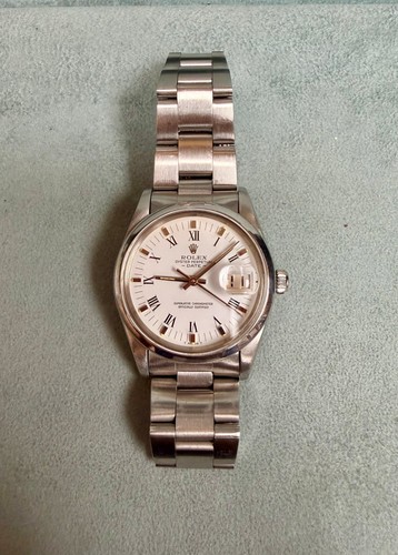 Rolex Oyster Perpetual Date – Ref. 15000 – c. 1980 – White Roman Dial