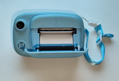 Kinder - Fotoapparat GlobalCrown P1 mit s/w Thermoprinter gebraucht hellblau
