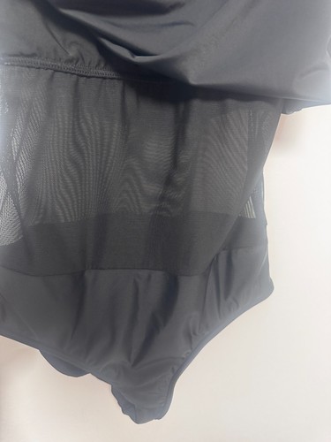 Vestido de baño Venus negro talla 4 traje de baño con falda de una pieza detalle de cadena dorada - Imagen 5 de 9