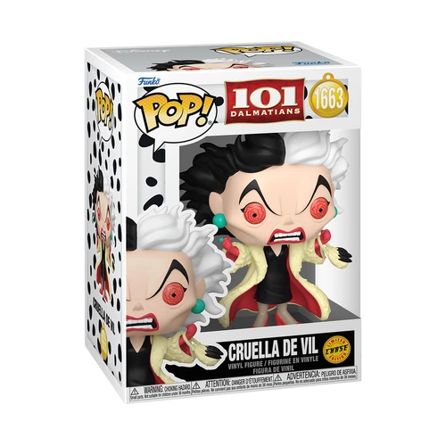 Funko Pop! Disney - Cruella De Vil #1663 Chase 101 Dalmatians w/protector