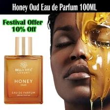 BellaVita Luxury Honey Oud Eau de Parfum (3.4 fl. oz.) | Patchouli, Vanilla, Ber