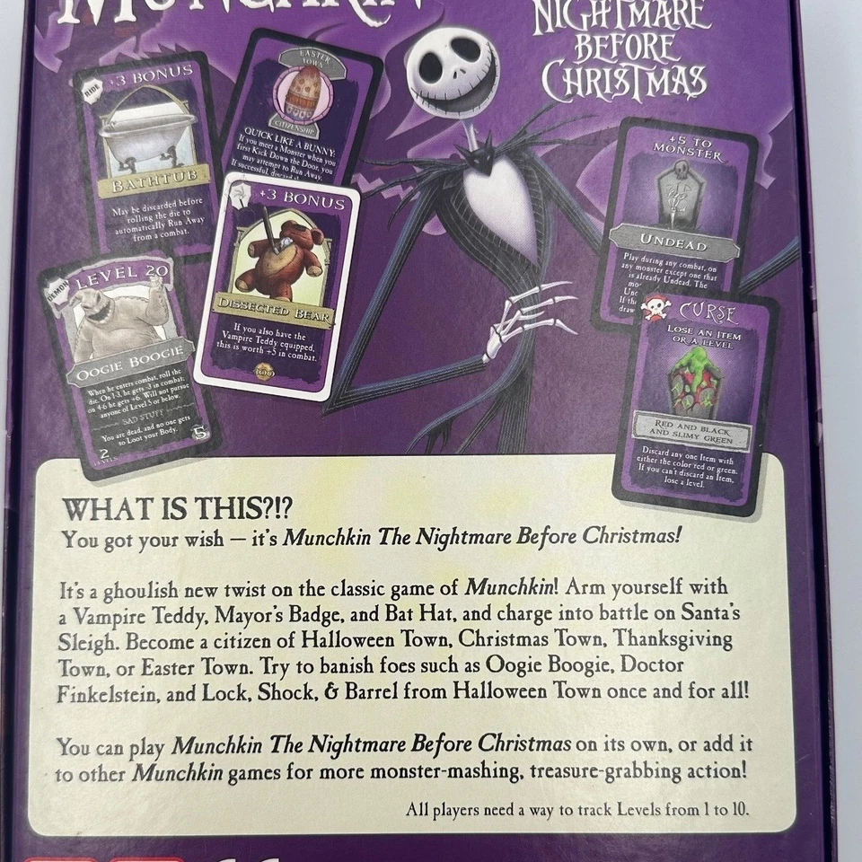 Juego Munchkin Pesadilla Antes De Navidad S. Jackson - Sin Die Sin Instrucciones Foto 2 de 4