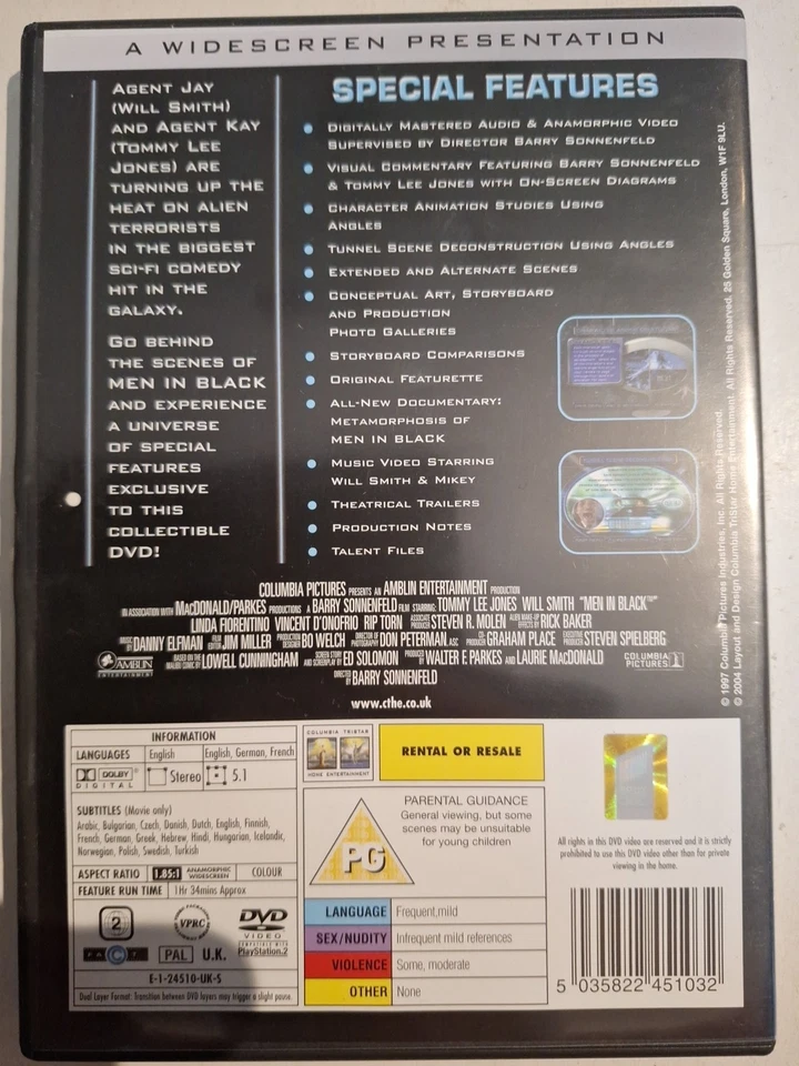 Will Smith's Hitch / Men In Black / Men In Black 2 / I Am Legend....4 DVD Set - Image 3 of 4