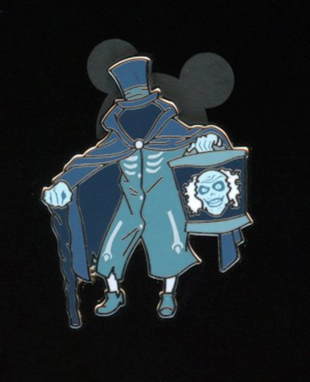 D23 WDI Haunted Mansion Mystery Tiny Kingdom Hatbox Ghost LE 450 Disney Pin