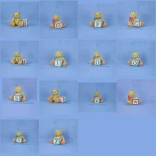 Cherished Teddies Letter Block 158488 NIB Choose B,D,F,G,H,I,O,Q,S,U,V,W,X,Z