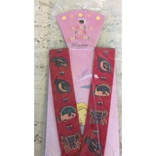 Vintage Children's Suspenders by Union Suspenders Red with Sea Life Pattern NEW