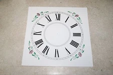 PAPER O.G. DIAL NEW  WALL / MANTEL CLOCK PARTS WHITE